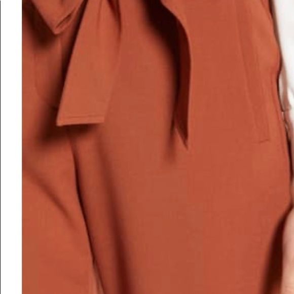 Halogen Tie waist pants Sz 16 rust sequoia - Picture 4 of 6